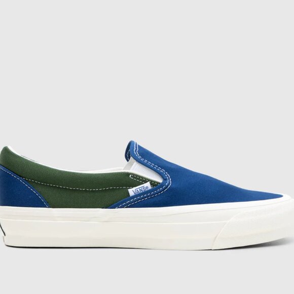 COPY - Vans Slip-On Reissue 98 SP LX BMX Blue Green VN000CSEY7G Mens 10 Skate S… - Picture 9 of 14